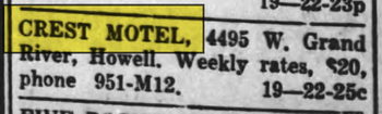 Crest Motel (Bethel Suites) - 1955 AD (newer photo)